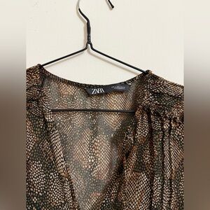 Animal printed dress